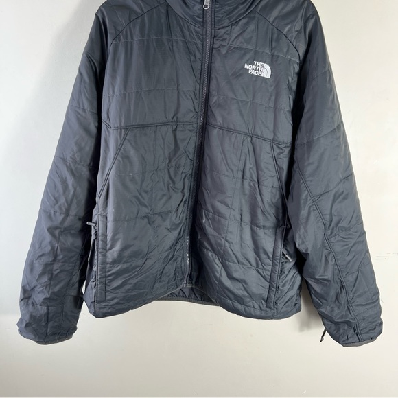 The North Face Men’s 450 Fill Down Jacket Gray XL Lightweight Insulated Puffer - Picture 4 of 14